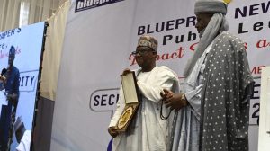 The Chairman of the Revenue Mobilisation Allocation and Fiscal Commission (RMAFC), Dr. Mohammed Bello Shehu, has received the Award on Fiscal Governance and Reformer of the Year 2025 from Blueprint Newspaper at the 8th Edition of its Public Lecture, Impact Series and Awards in Abuja.