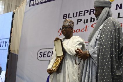 The Chairman of the Revenue Mobilisation Allocation and Fiscal Commission (RMAFC), Dr. Mohammed Bello Shehu, has received the Award on Fiscal Governance and Reformer of the Year 2025 from Blueprint Newspaper at the 8th Edition of its Public Lecture, Impact Series and Awards in Abuja.